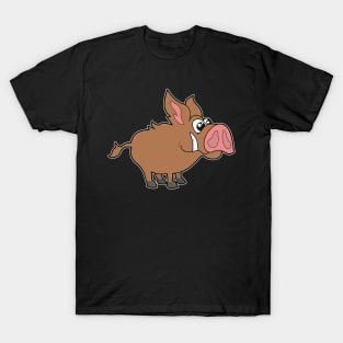 Cute Cartoon Wild Boar Baby T-Shirt